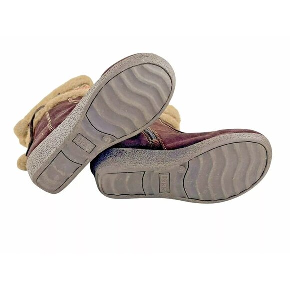 Bass Womens Brown‎ Suede Round Toe Mid Calf Comfort Snow Boots Size US 4 - Picture 6 of 8